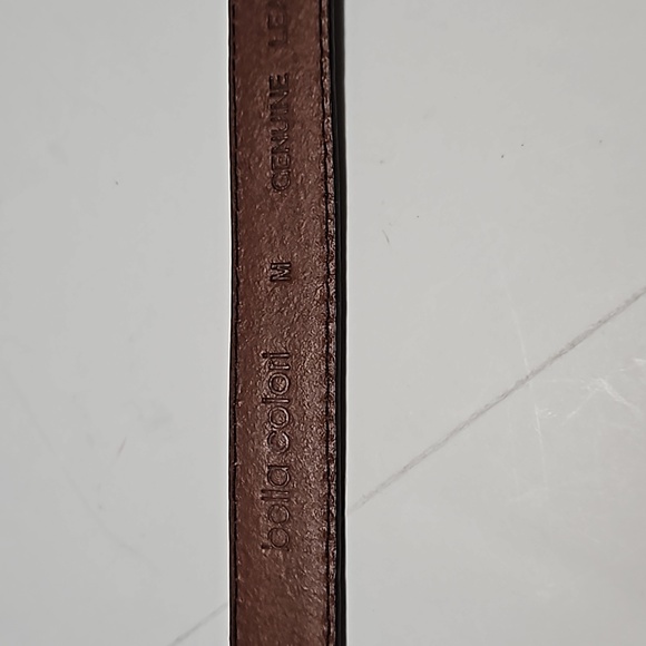 Bella Colori Women's Brown Leather Belt Size M #W-679 - Picture 2 of 8